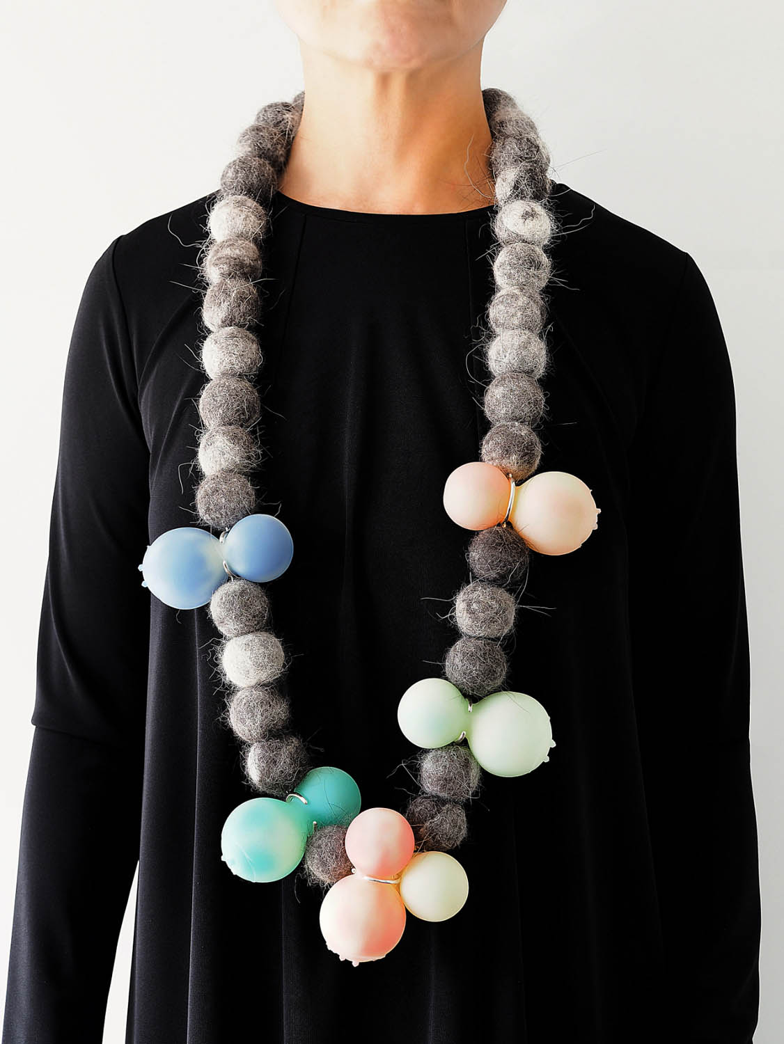Masako Hamaguchi Jiro Necklace on model